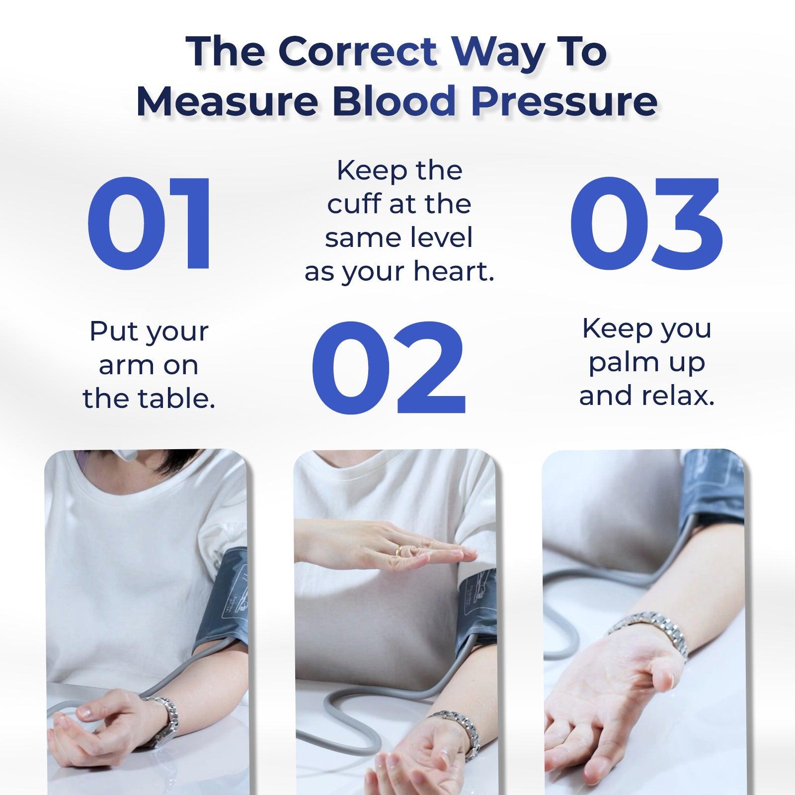 Ouson Senior Elite 3 Colour Backlight Arm Type Electronic Blood Pressure Monitor - Ouson