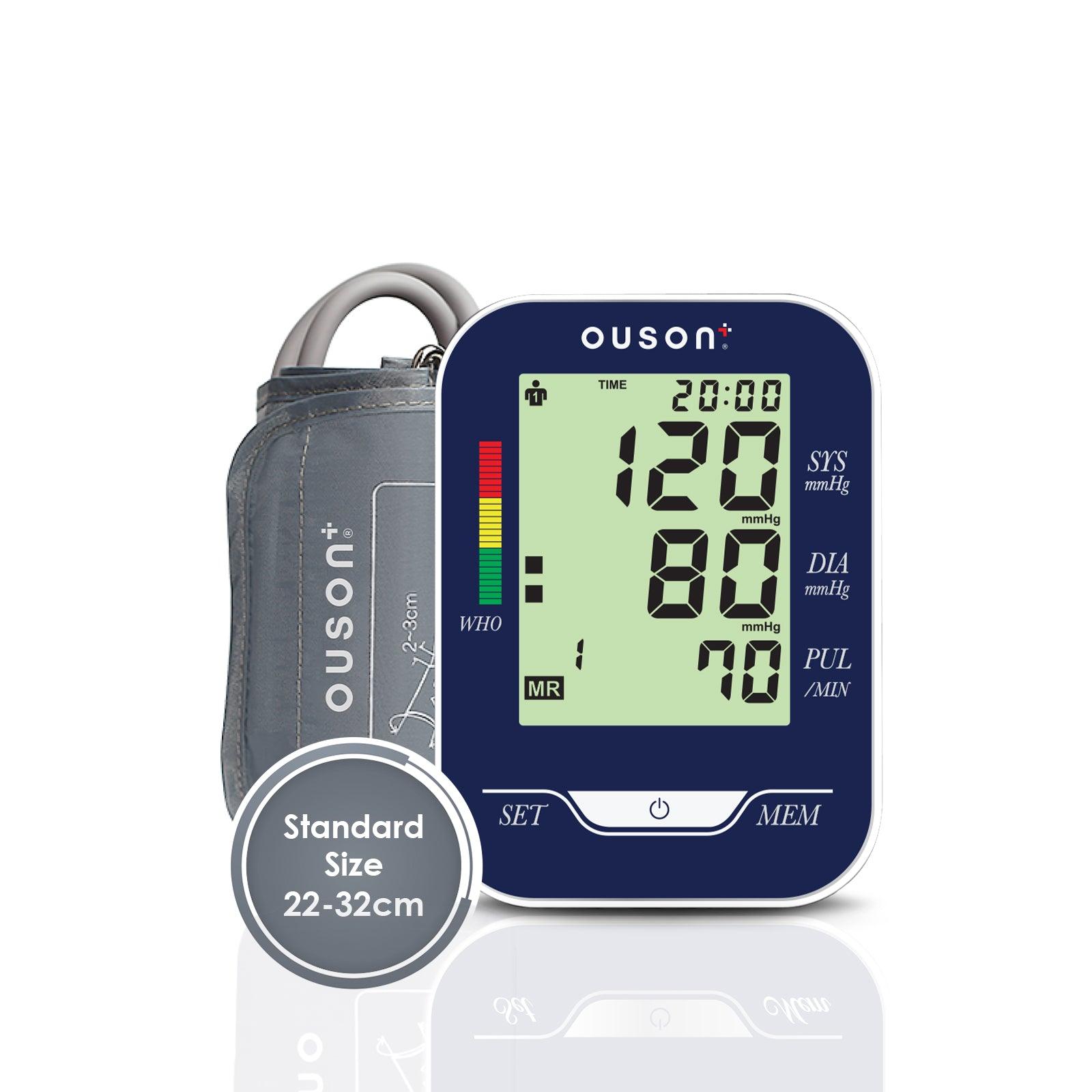 Ouson Senior Elite 3 Colour Backlight Arm Type Electronic Blood Pressure Monitor - Ouson