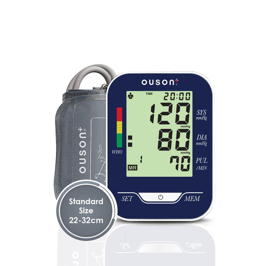 Ouson Senior Elite 3 Colour Backlight Arm Type Electronic Blood Pressure Monitor - Ouson