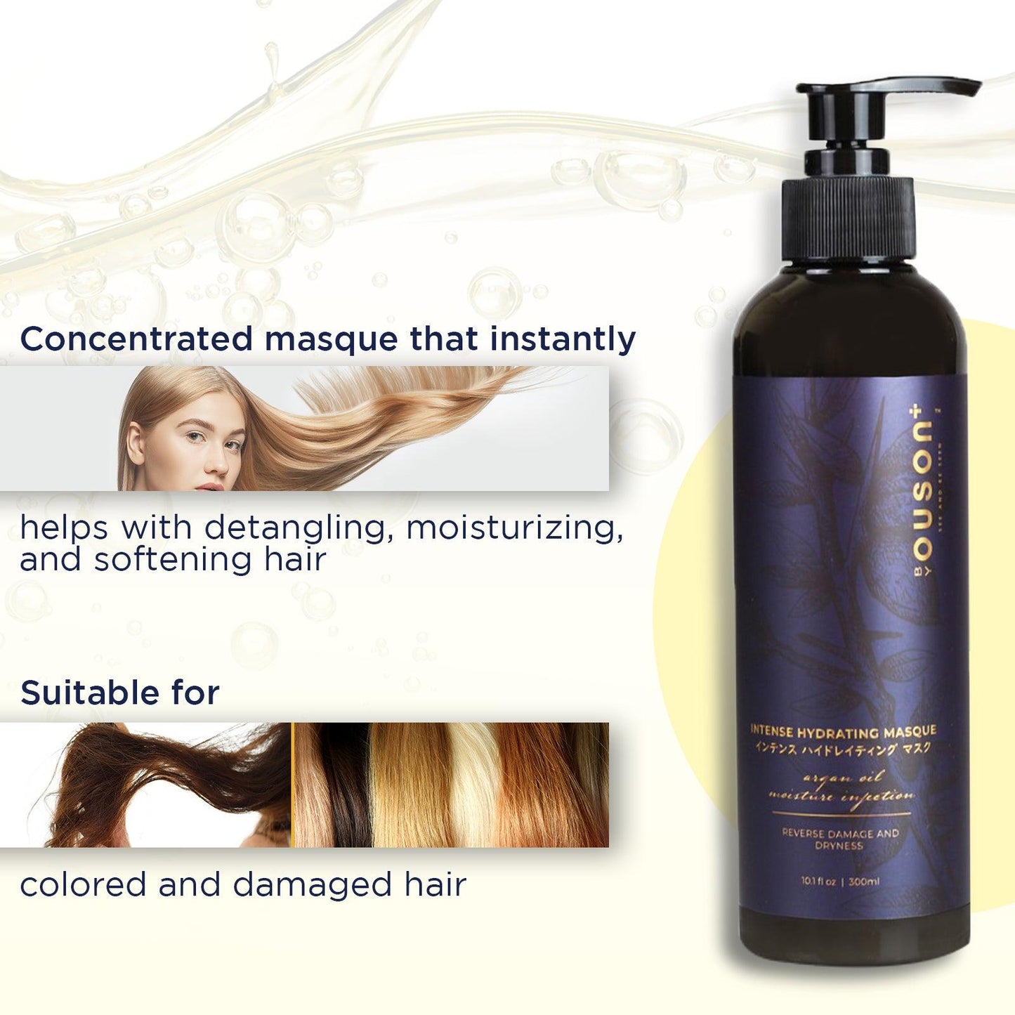 Ouson Argan Oil Series Travel Gift Set 3pcs + Gift Box - Ouson