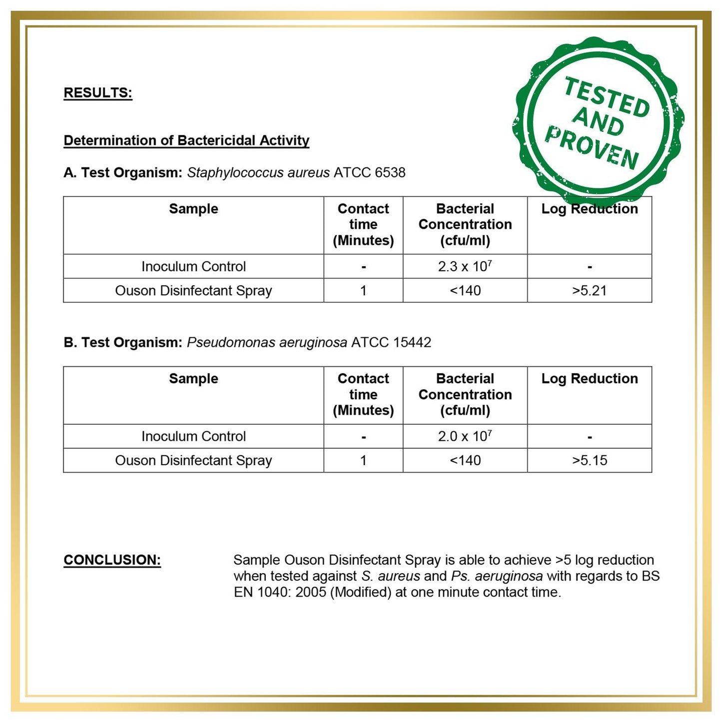 Ouson Disinfectant Spray with Essential Oil 450ml - Ouson