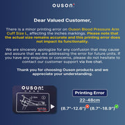 Ouson Blood Pressure Upper Arm Cuff (L size 22-48cm) - Ouson