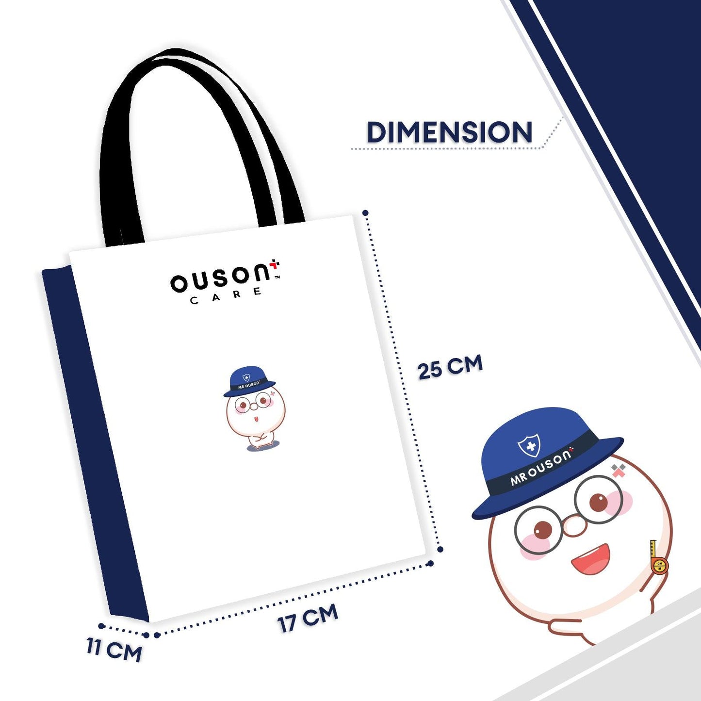 [Blue] Mr Ouson Exclusive Tote Bag - Ouson